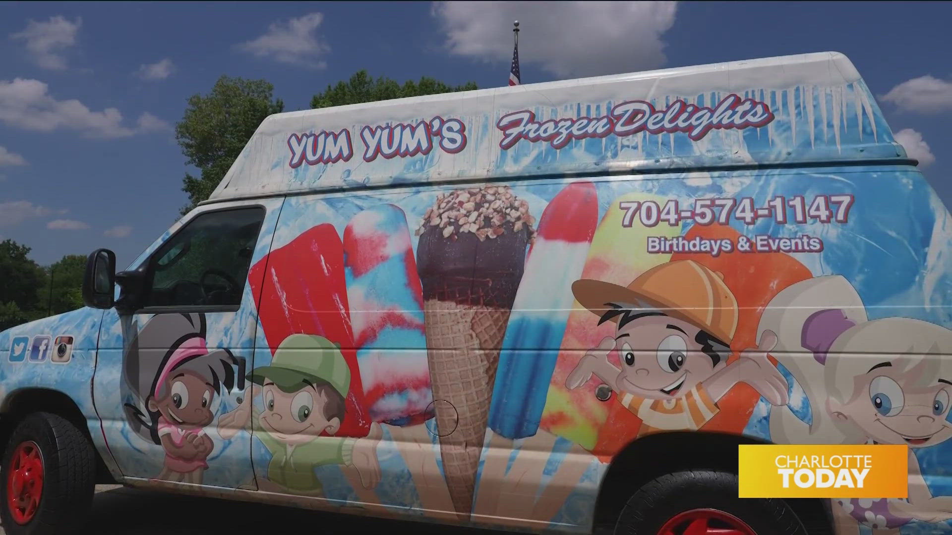 You can book Yum Yum's Frozen Delights to provide sweet treats at any event