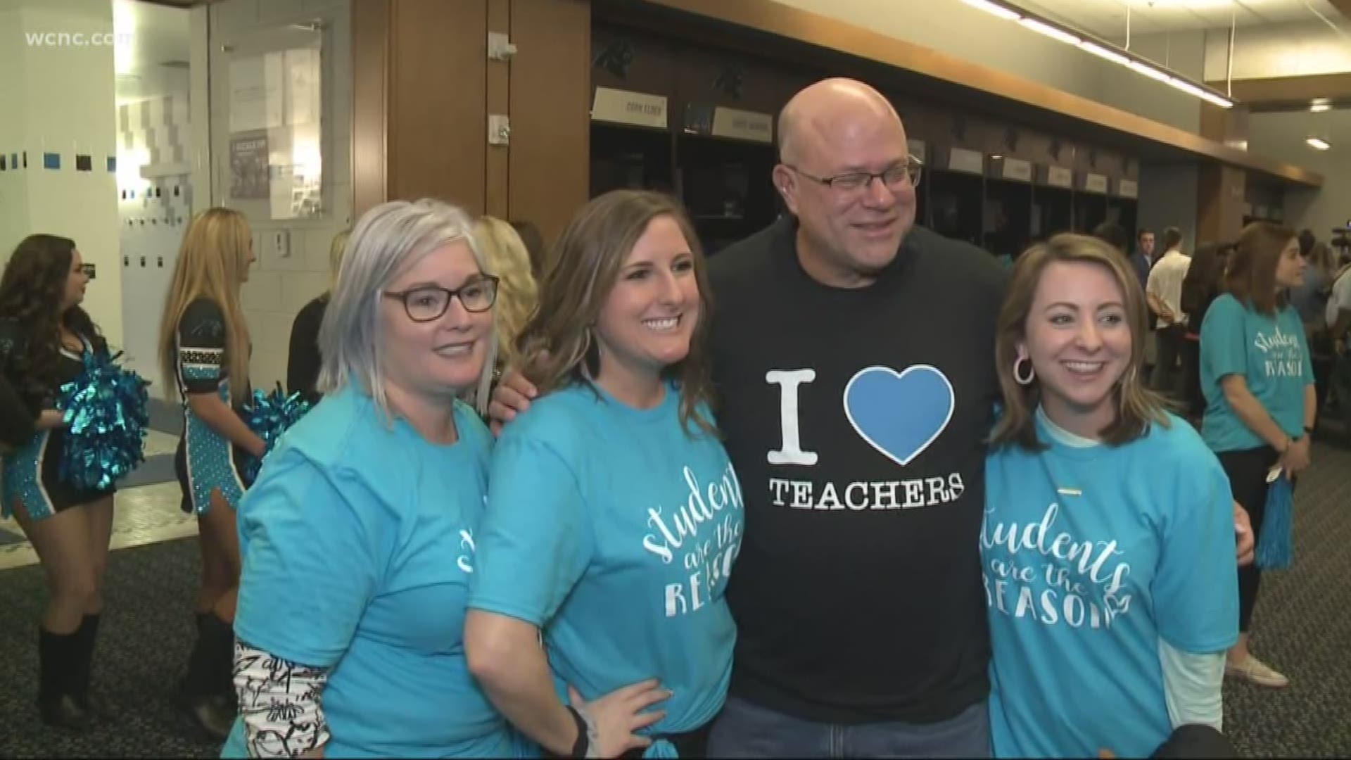 One of Tepper's goals has been helping local teachers. He holds several events each year to give to schools.