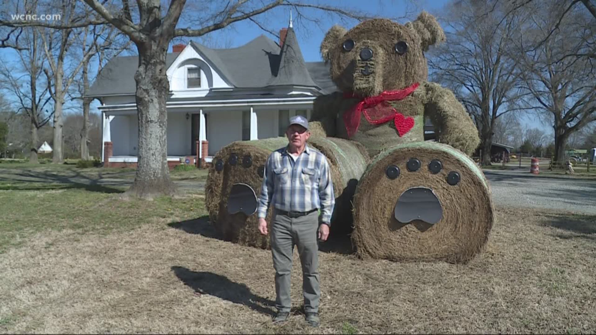 Over the last 40-plus years, Ray Killough earned himself the nickname "Hay Man" by displaying hay art in his front yard.