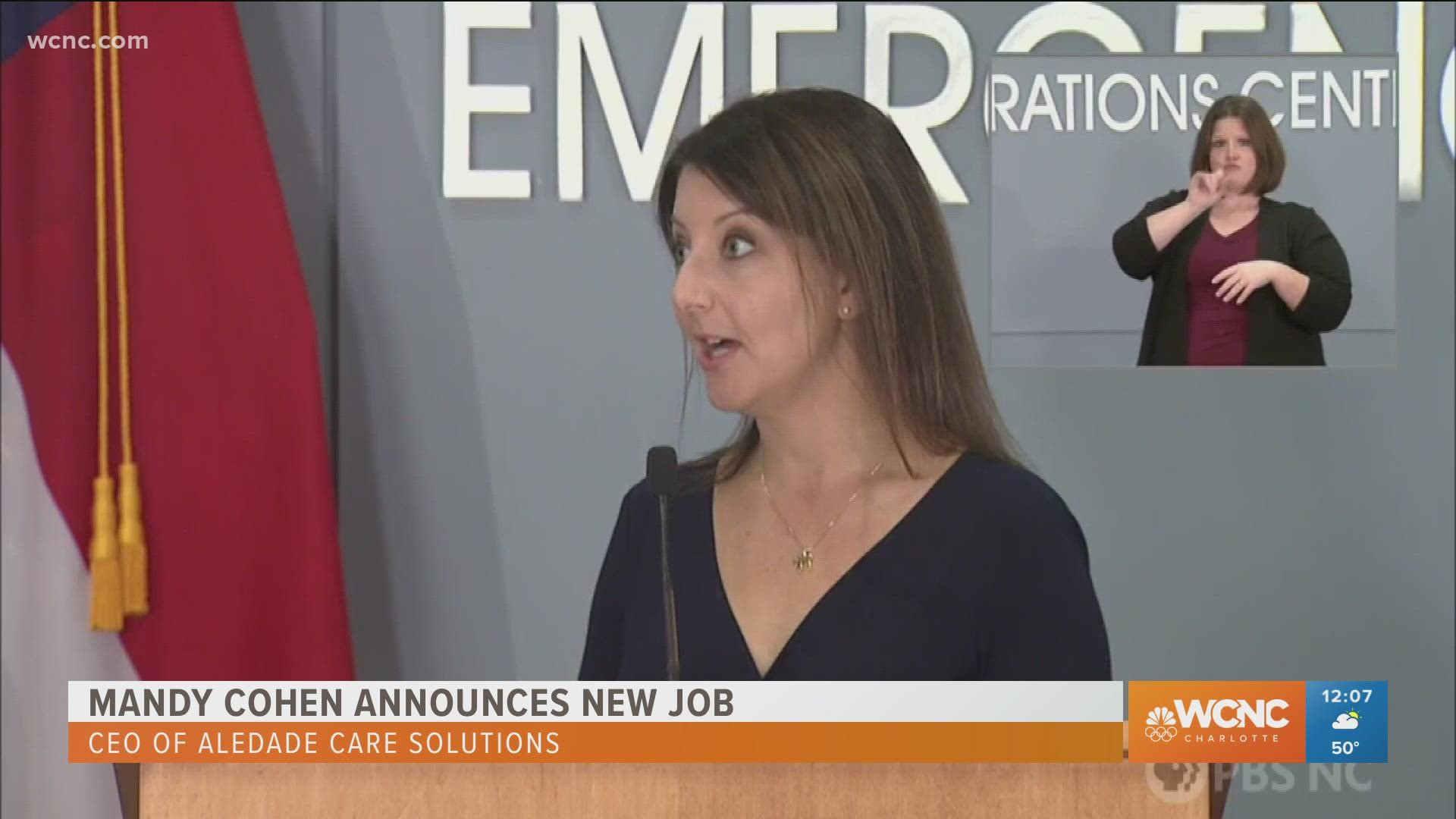 Dr. Mandy Cohen, who recently stepped down as secretary at the state Department of Health and Human Services, has announced her next steps.