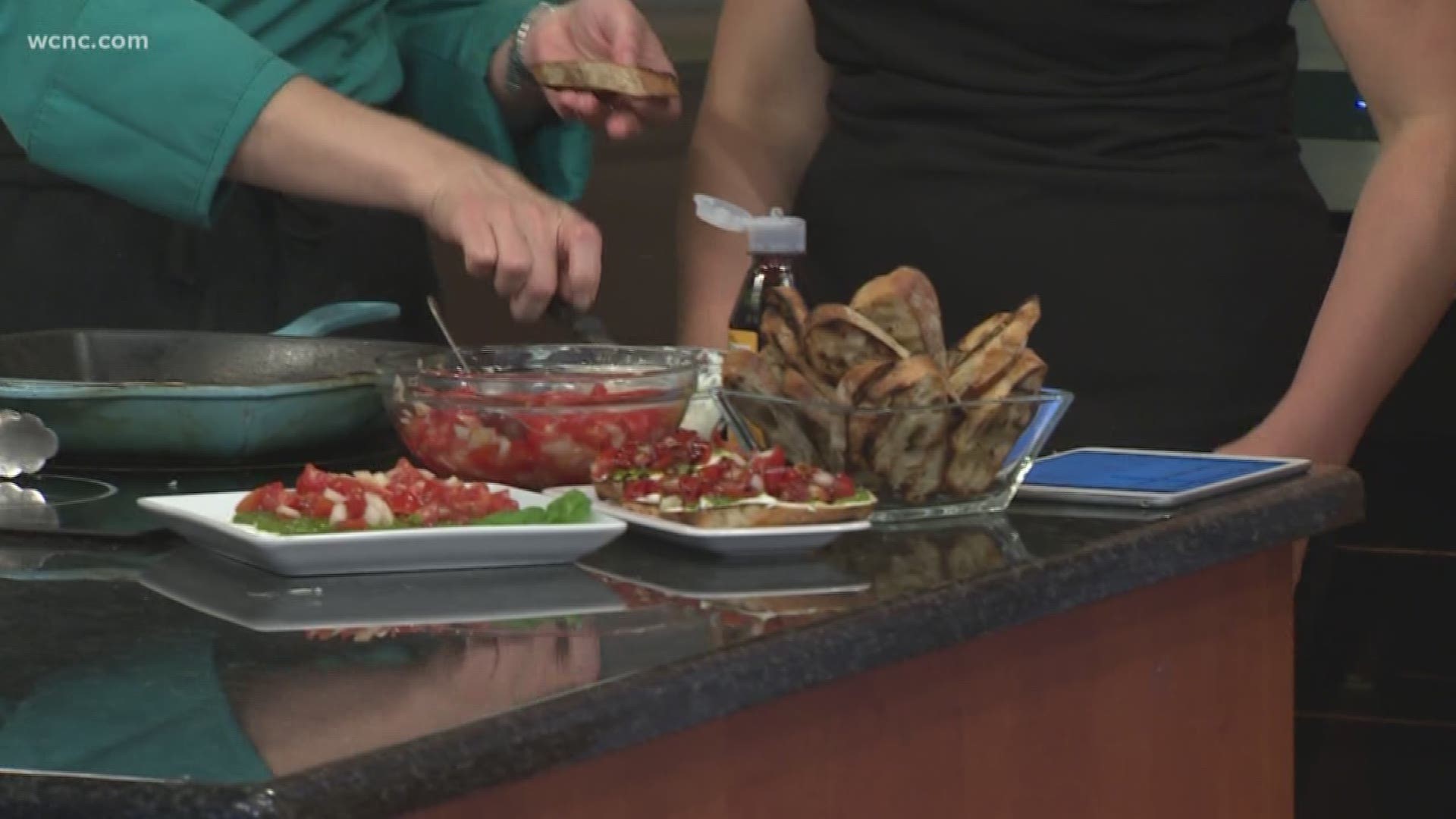 Chef Mara Norris from the Salud! cooking school in Whole Foods shares a recipe for a grilled appetizer perfect for your next party.