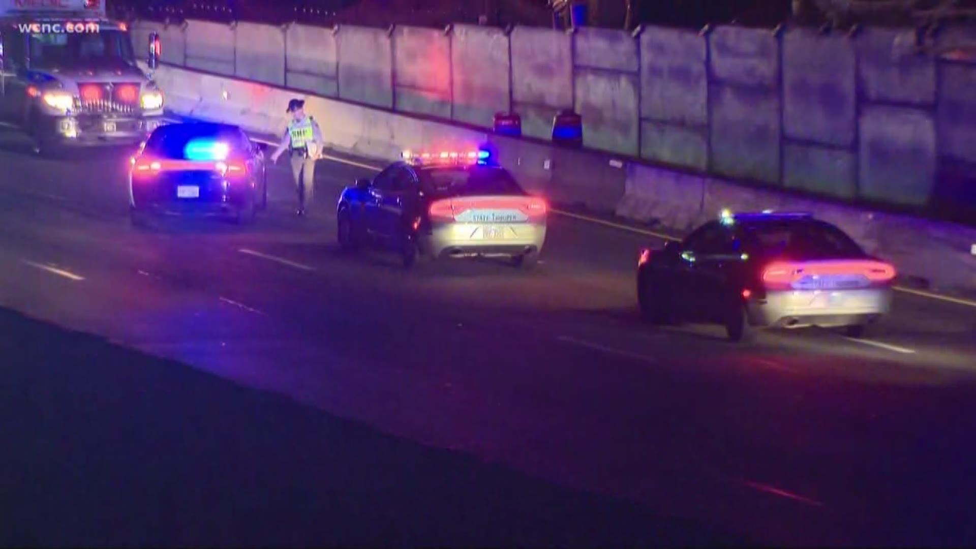 Driver charged with DWI after man hit, killed while pulled over on I77