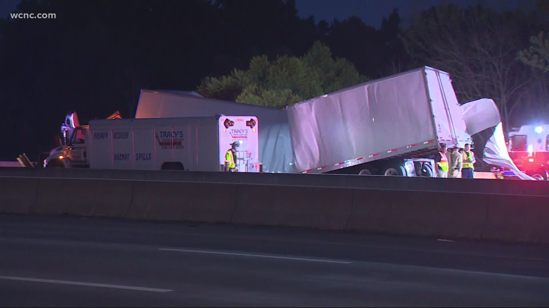 The southbound lanes of I-85 near exit 84 in Rowan County are now open after a wreck from early Tuesday morning.