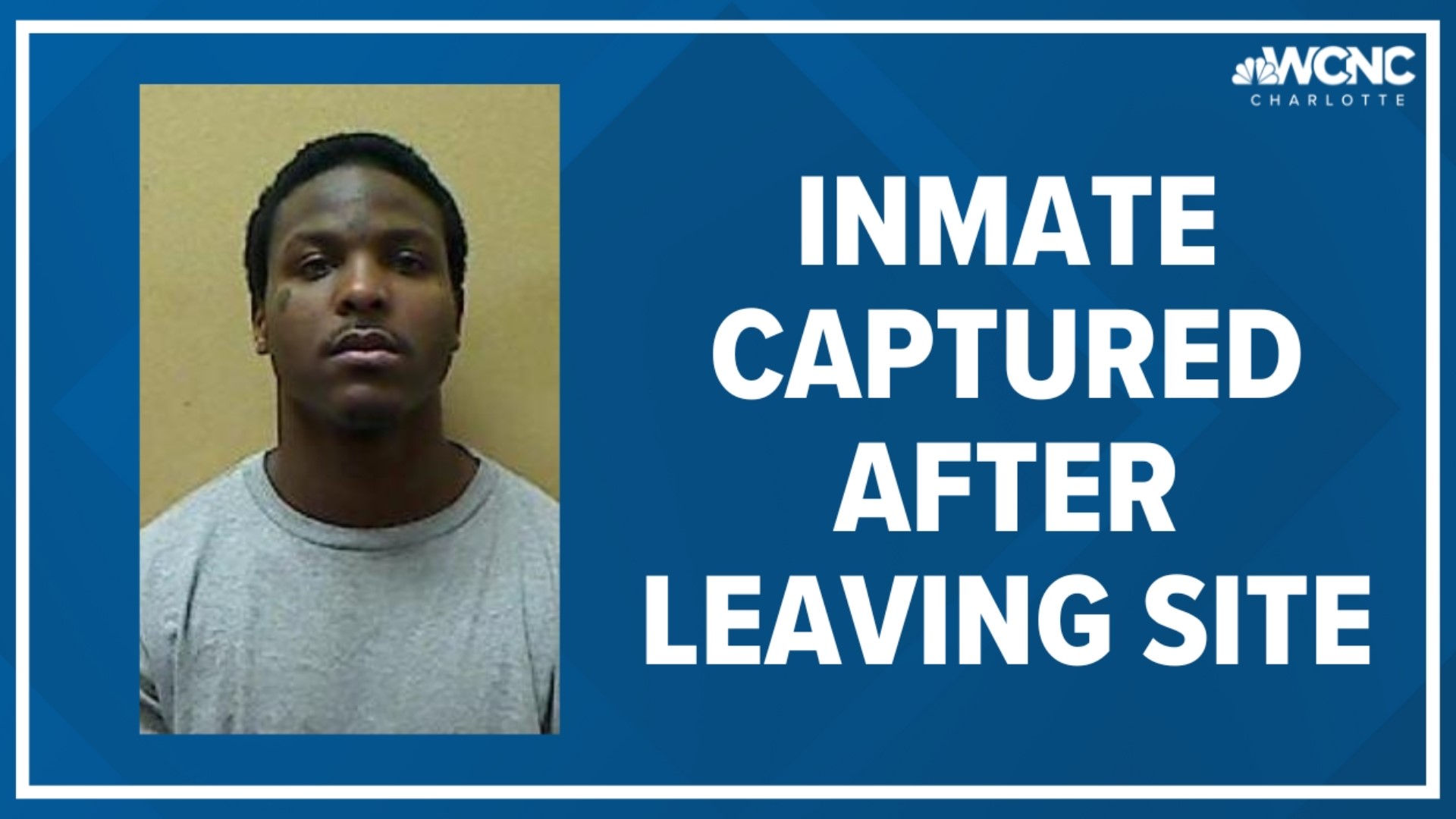 Authorities have found a prison inmate accused of walking off a job site in Wadesboro late Wednesday morning.