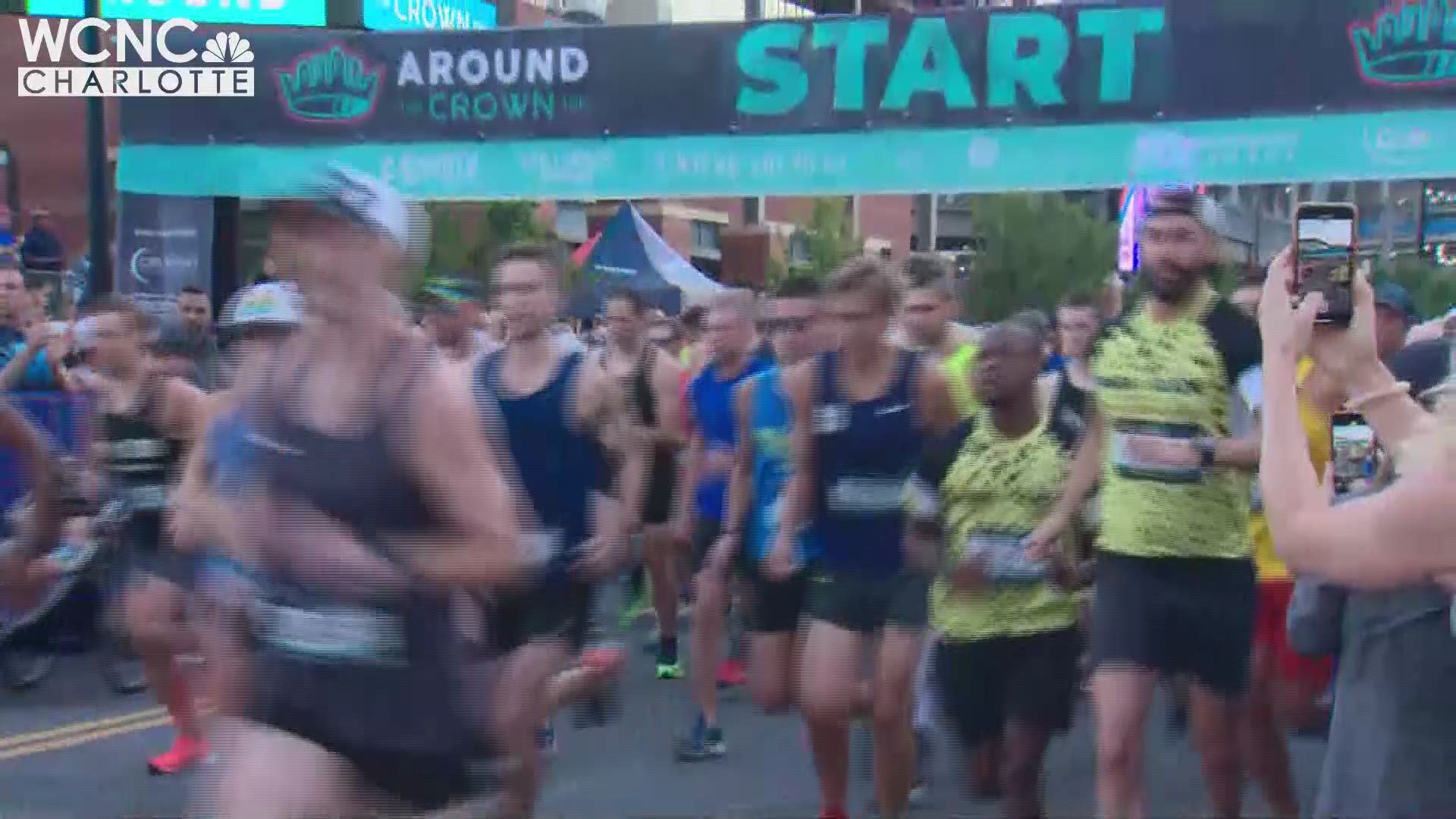 The 10K took place Sunday morning in uptown Charlotte -- including on part of Interstate 277. It kicked off at 7:04 a.m.