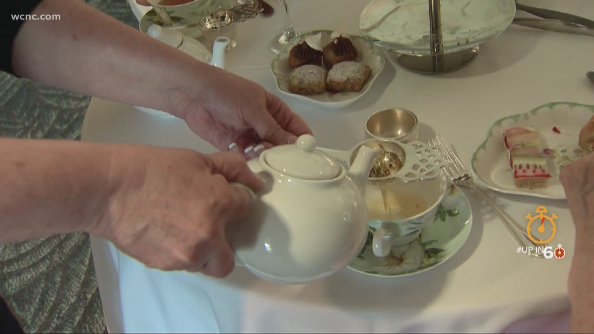 Charlotteans don't have to travel across the pond for tea time. The Ballantyne Hotel hosts afternoon tea every week.