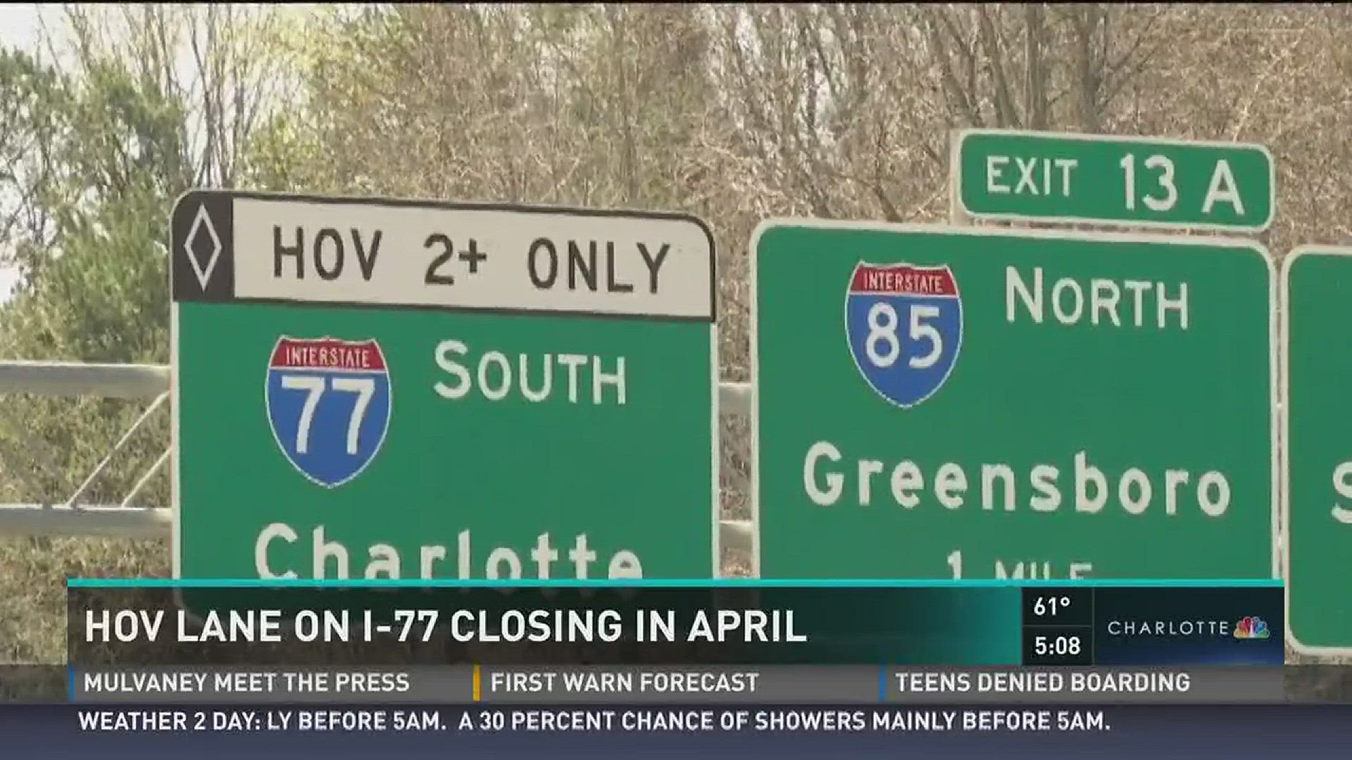 The I-77 construction is bringing more changes for Charlotte drivers in April.