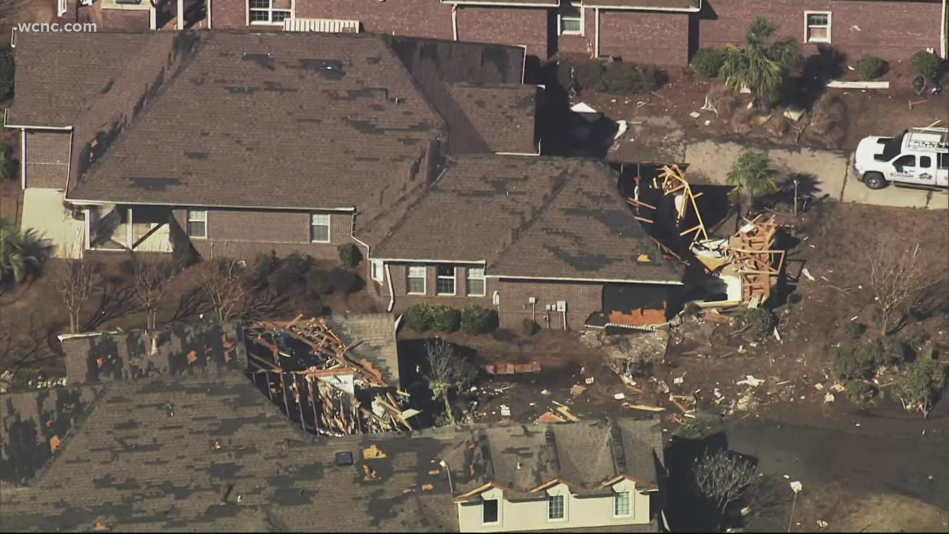 At least 3 dead, 10 hurt after tornado hits Brunswick County NC