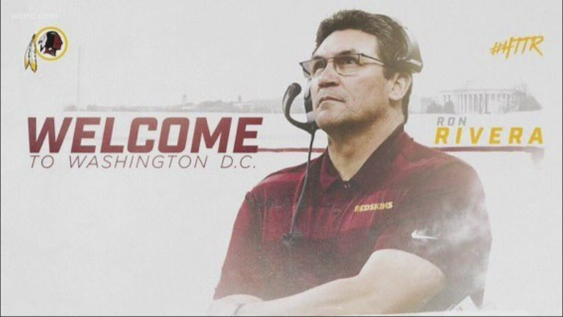 Less than one month after Rivera was fired by the Carolina Panthers, he was announced as the new coach of the Washington Redskins.