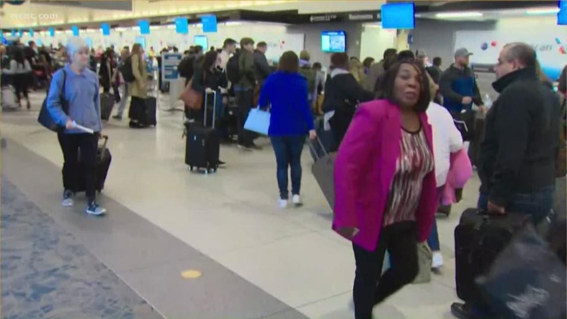 Charlotte airport packed with post-holiday passengers | wcnc.com