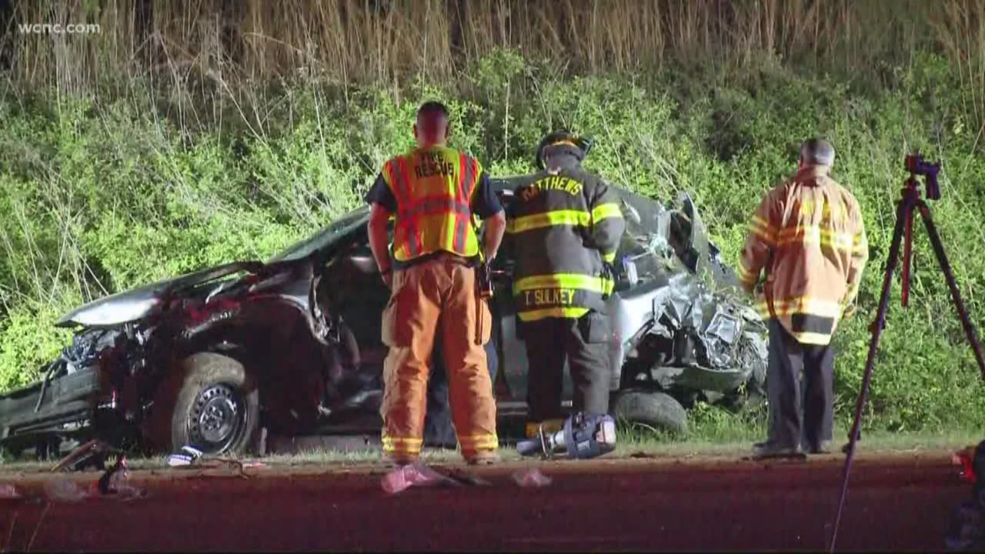 Five people were injured in a crash on Independence Boulevard in southeast Charlotte late Monday.