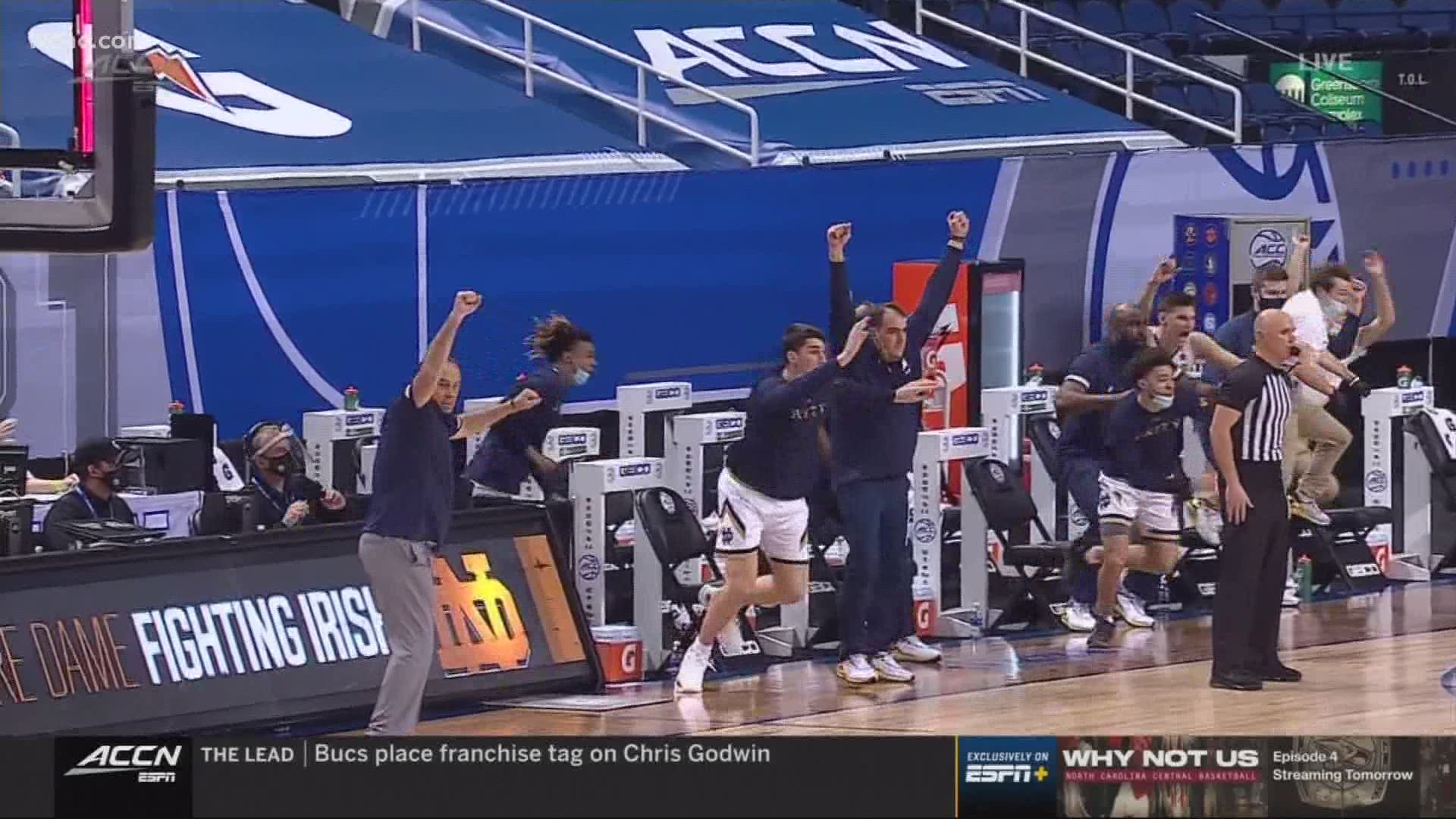 Langston Wertz was in Greensboro to witness his son Trey's buzzer-beating three pointer