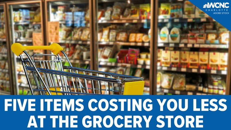 Five items costing you less at the grocery store