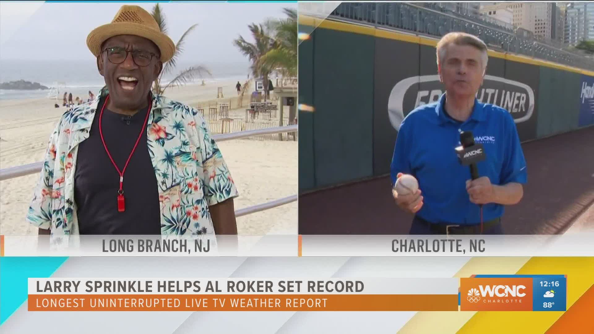 Al Roker celebrates five years of 'Rokerthon' by featuring over 60 weather reports from around the country, including WCNC Charlotte's own Larry Sprinkle!