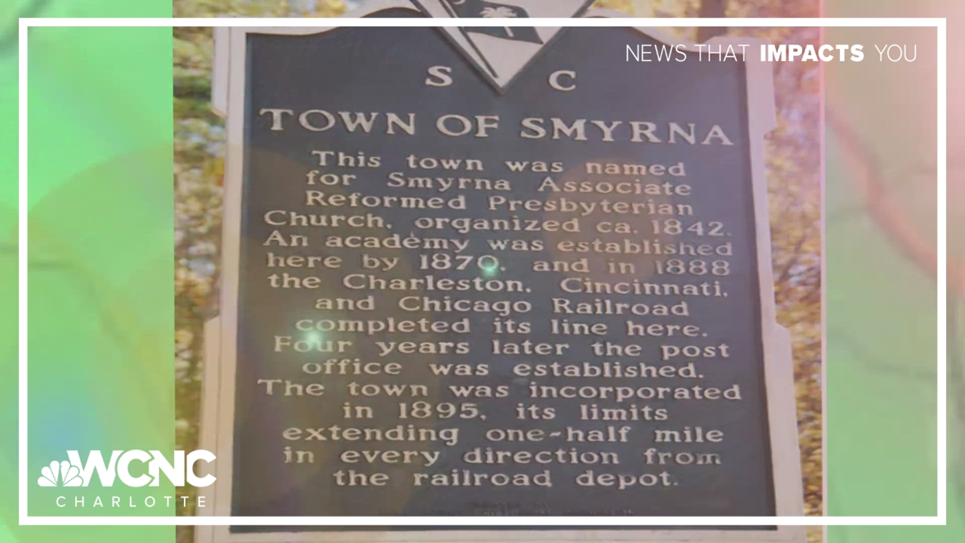 Smyrna is the smallest town in the state of South Carolina.