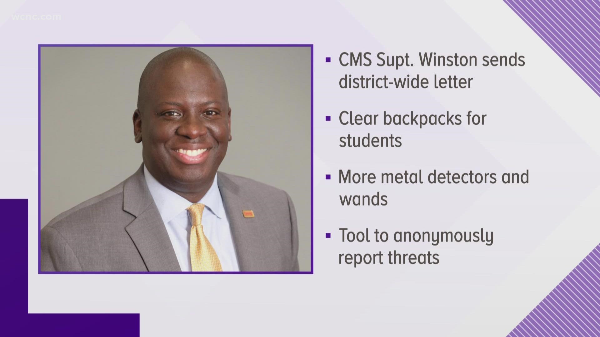 "Addressing this crisis is a top priority," Charlotte-Mecklenburg Schools Superintendent Earnest Winston said in a letter to parents on Friday.
