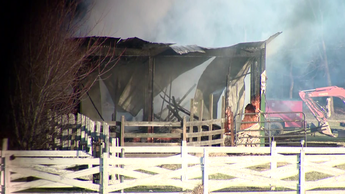 Barn fire under investigation in Waxhaw