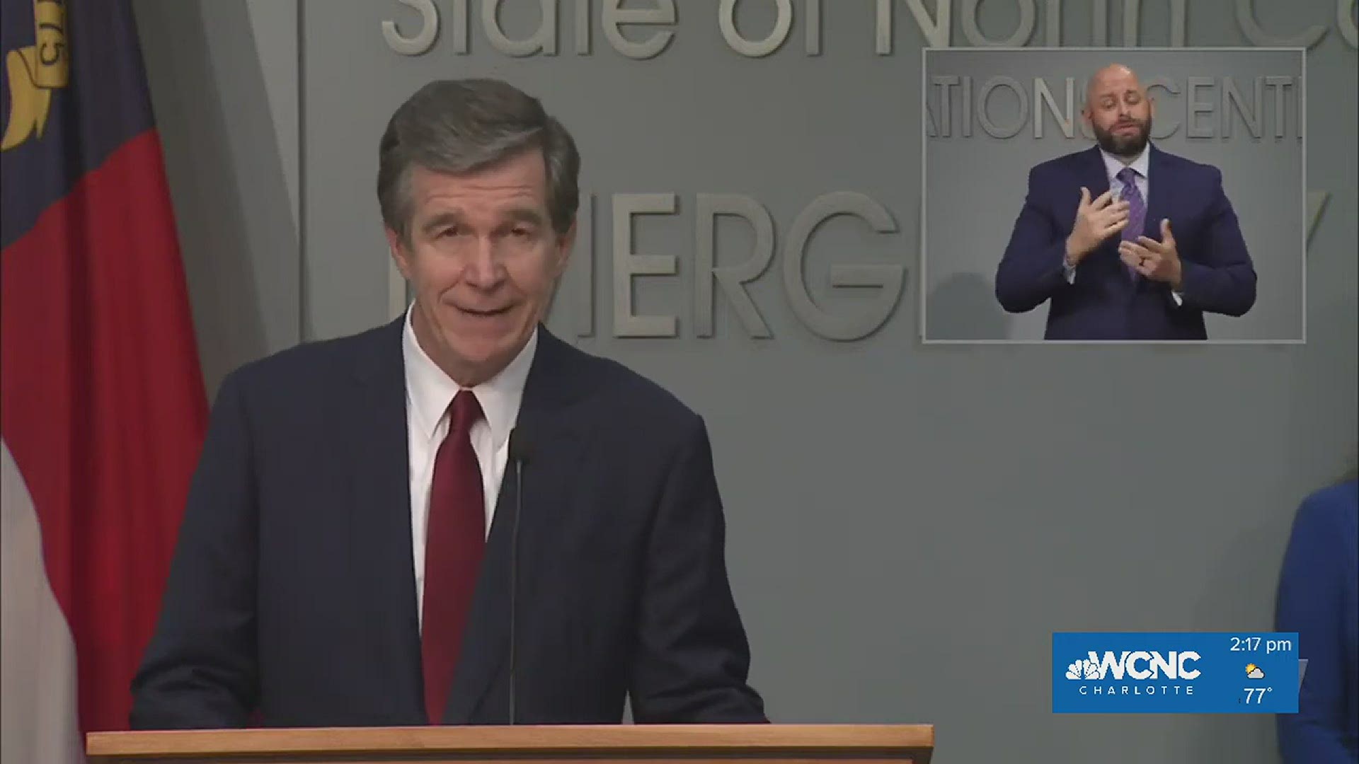 North Carolina Governor Roy Cooper says coronavirus parties to prominent herd immunity is "completely irresponsibility and unacceptable."