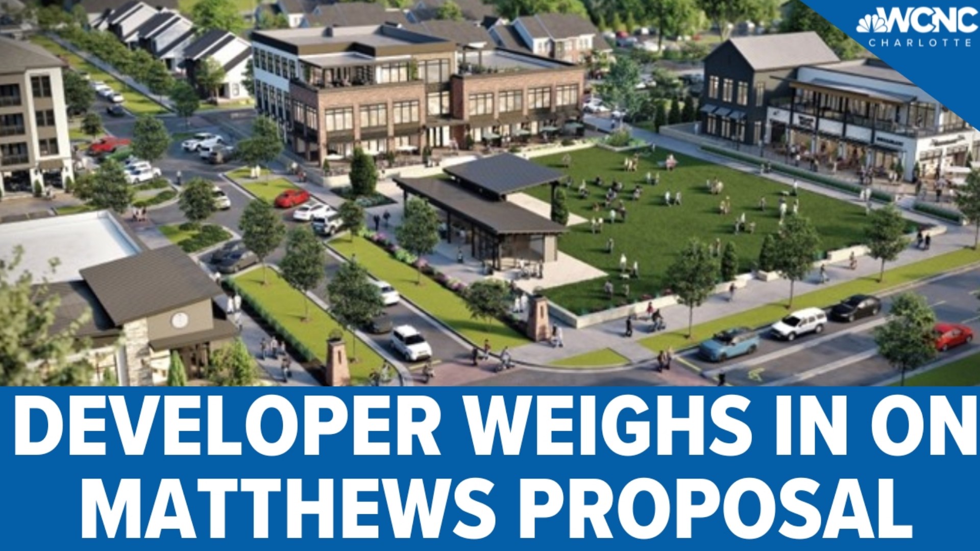 The Sante Matthews plans consist of single family homes, town homes, apartments, 55 plus living, commercial and office space.