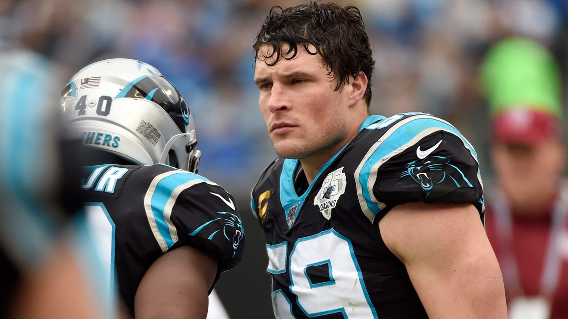 Luke Kuechly, Carolina Panthers star linebacker, announces