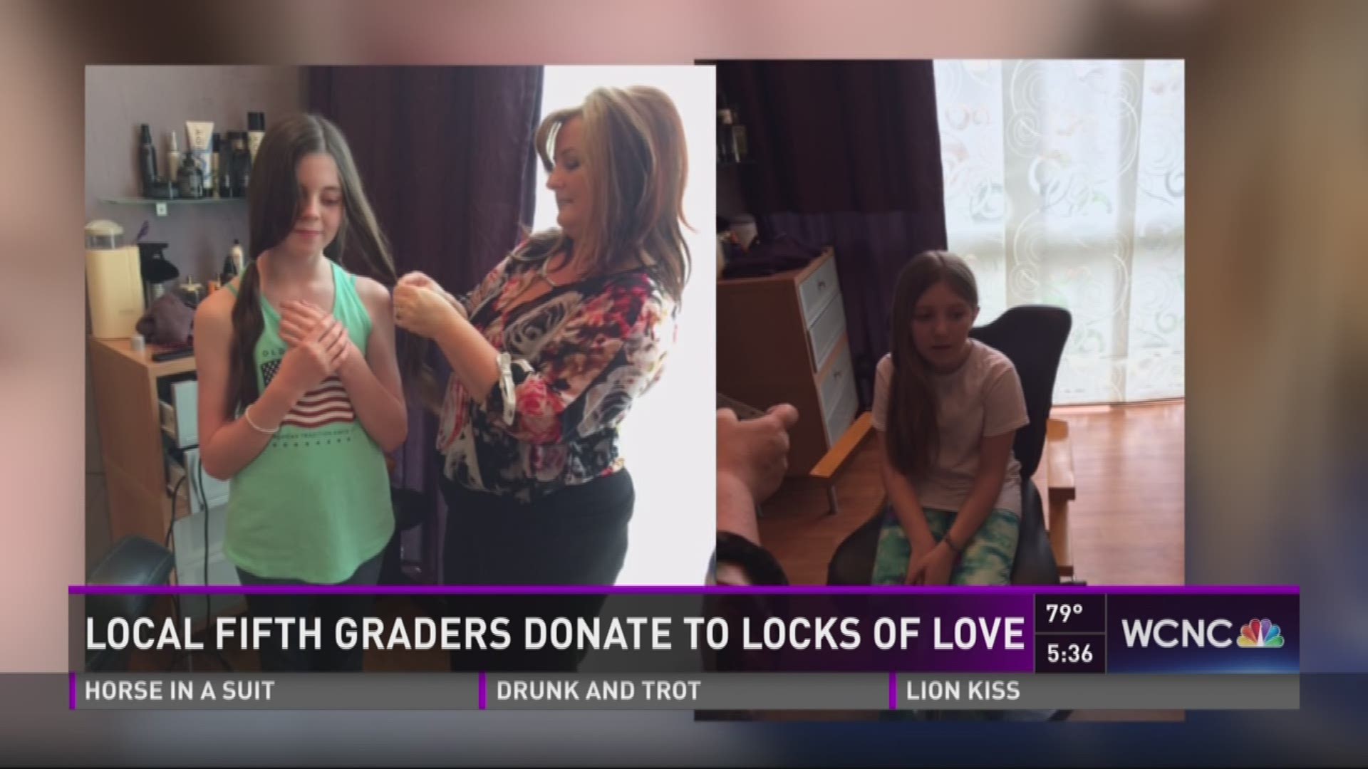 A pair of local fifth graders donated their hair to Locks of Love to help support cancer patients.