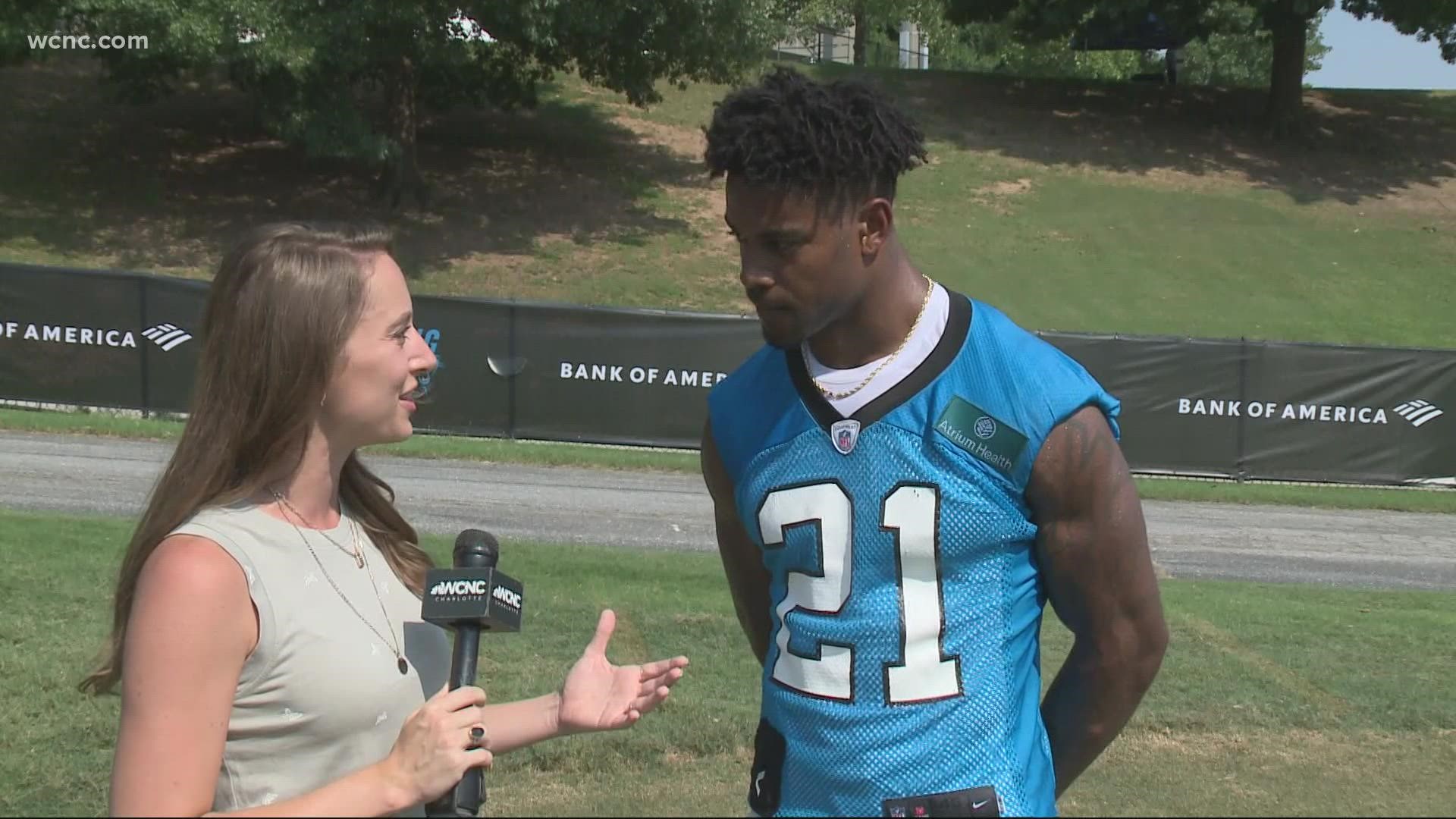 Panthers rising star Jeremy Chinn shares his experience as the season opens with practices.