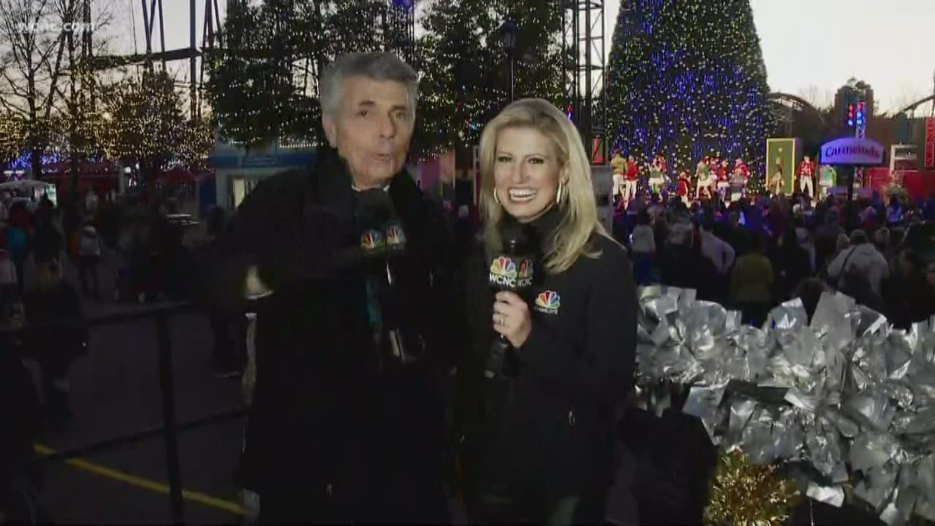 Winterfest goes until 1 a.m. at Carowinds. The big parade is held at 7 p.m.