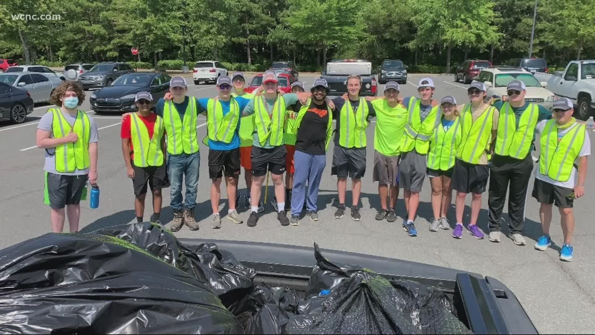 While trash sits unnoticed on roads and neighborhoods in Charlotte, the Marvin Street Maintenance crew is dedicating Saturdays to making the area a cleaner place.