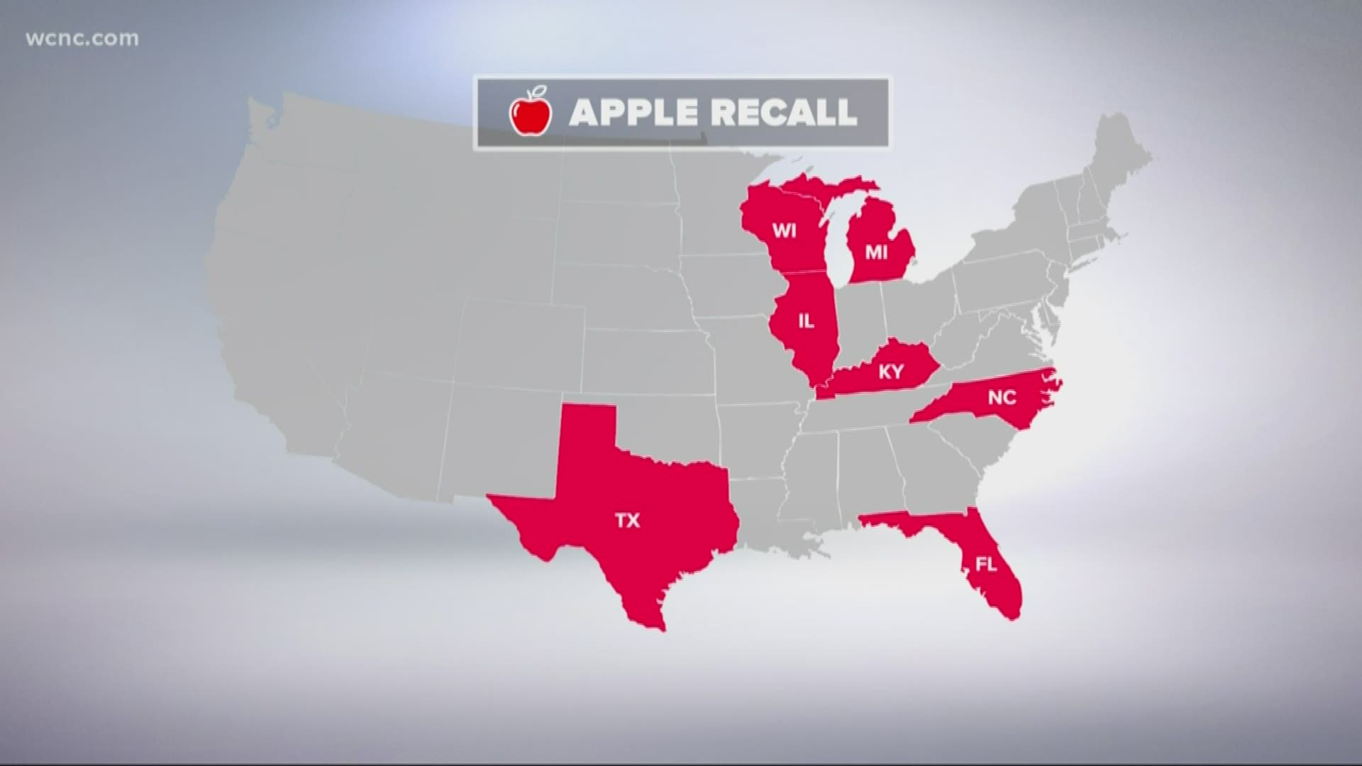 A produce company is recalling more than 2,000 cases and two bulk bins of fresh apples.