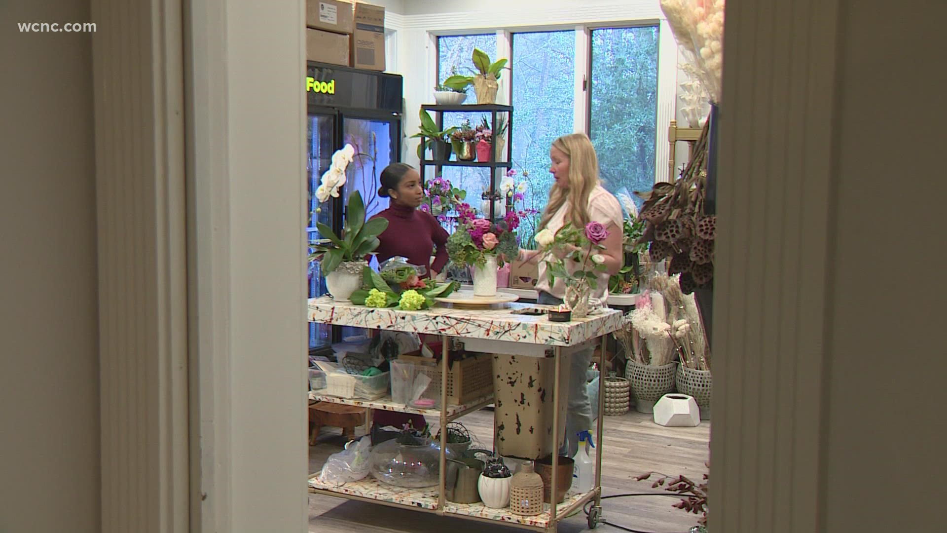 Although Valentine's Day is one week away, a Charlotte businesswoman is gearing up to put together flowers and gifts to deliver to hundreds of women.