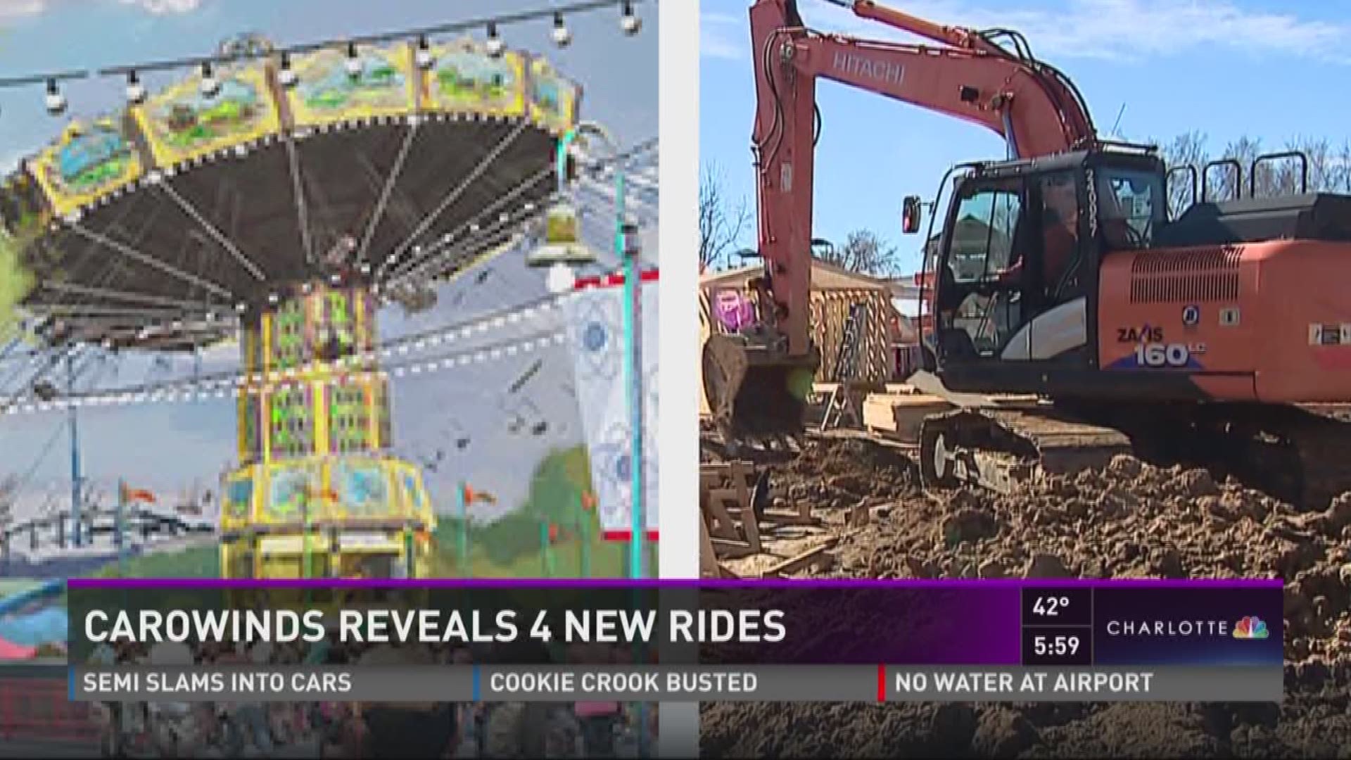 Carowinds officials say construction of the 'County Fair' is on time and should be open for families on March 25th.