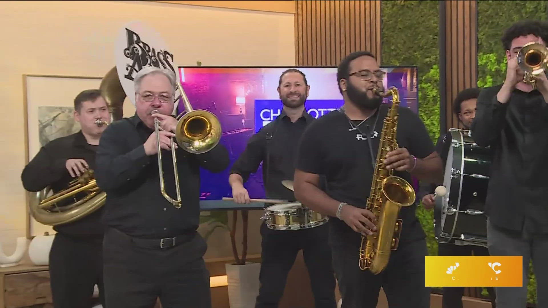 Brass Animals performs for the Charlotte Hornets Fans