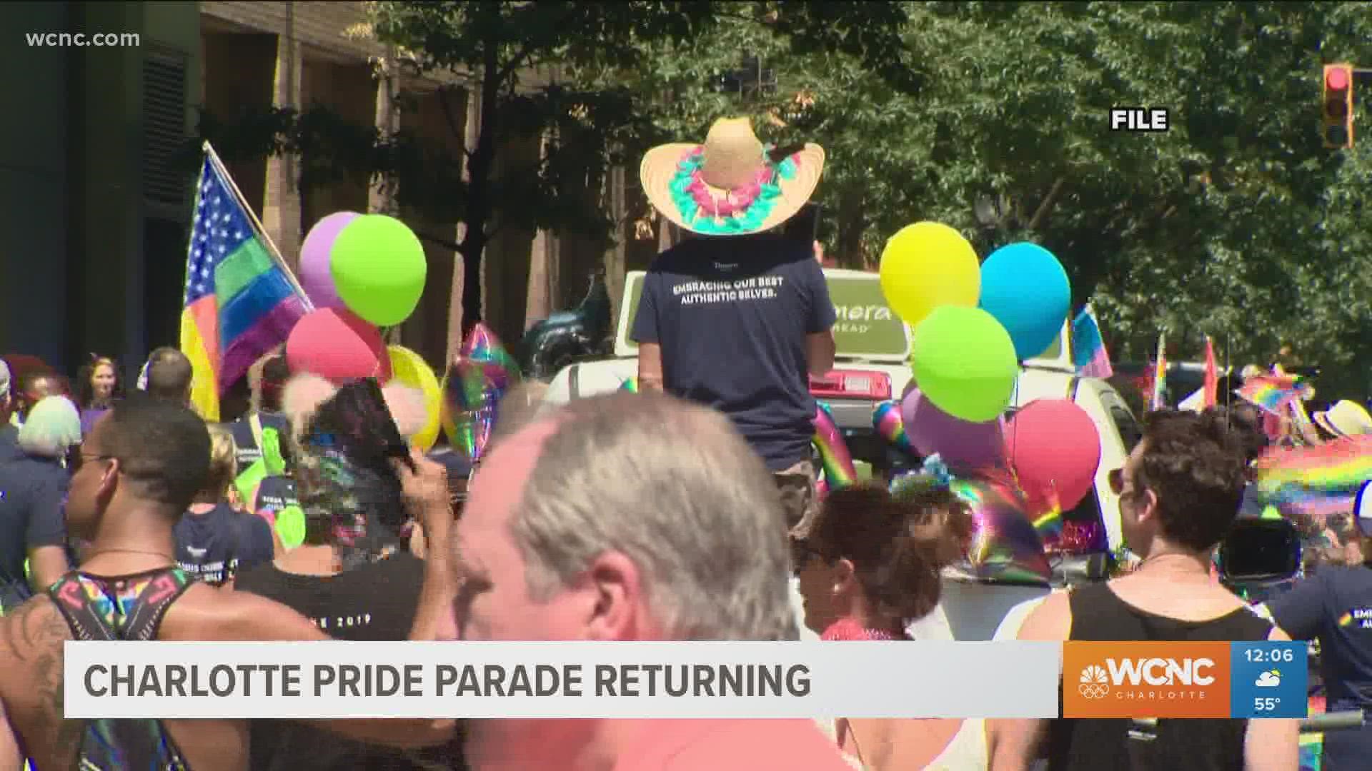 After two years with no Pride parade or in-person festivities due to the pandemic, the Queen City's largest parade will be back this summer.
