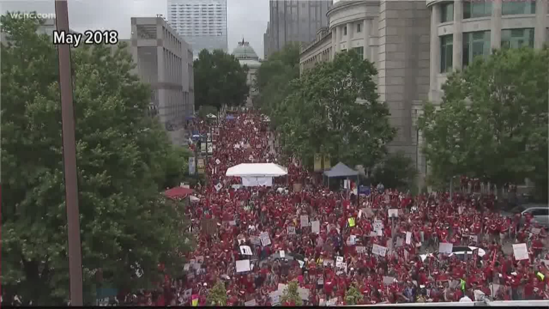 Hickory Public Schools announced May 1 will be an optional workday. Thousands of teachers are expected to march in Raleigh, with a list of demands for lawmakers.