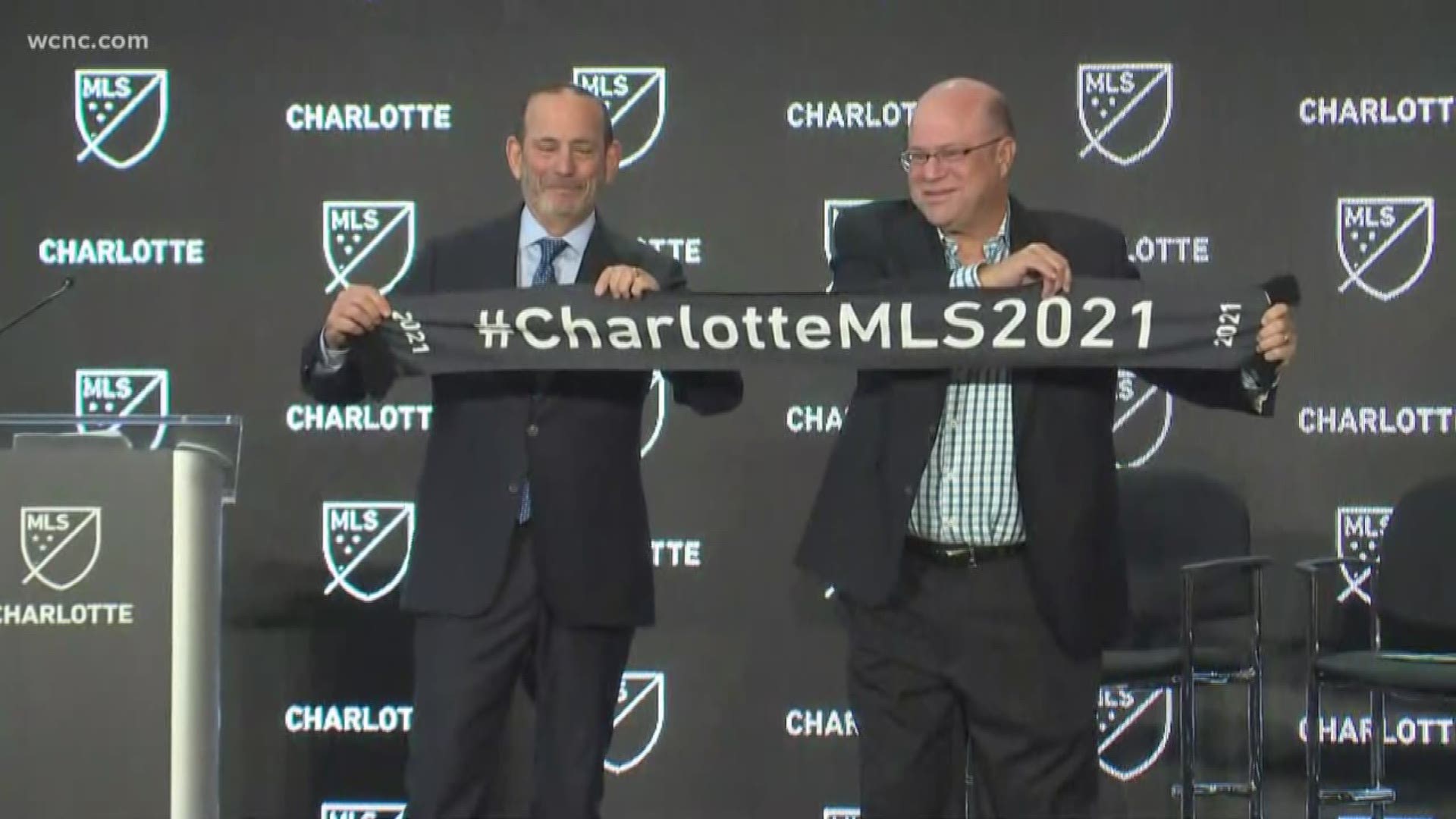 Major League Soccer officially welcomed Charlotte as its 30th league team Tuesday, led by owner David Tepper.