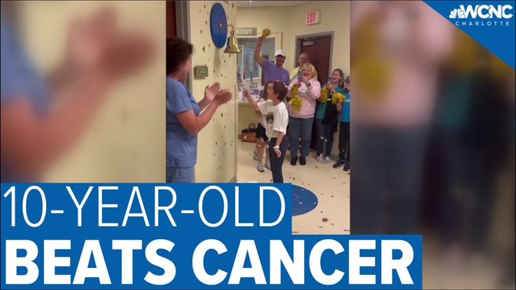 10-year-old beats cancer at Novant Health
