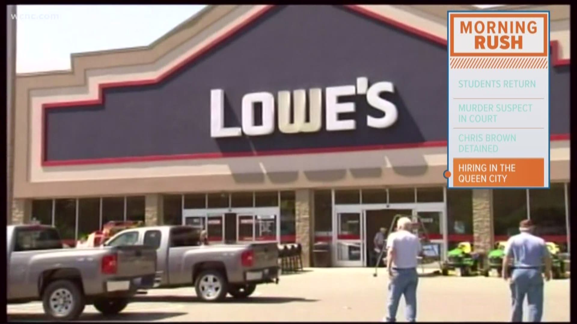 Home improvement retailer Lowe's will hold a job fair at multiple stores in the Charlotte area as part of a nationwide hiring of more than 50,000 seasonal employees.