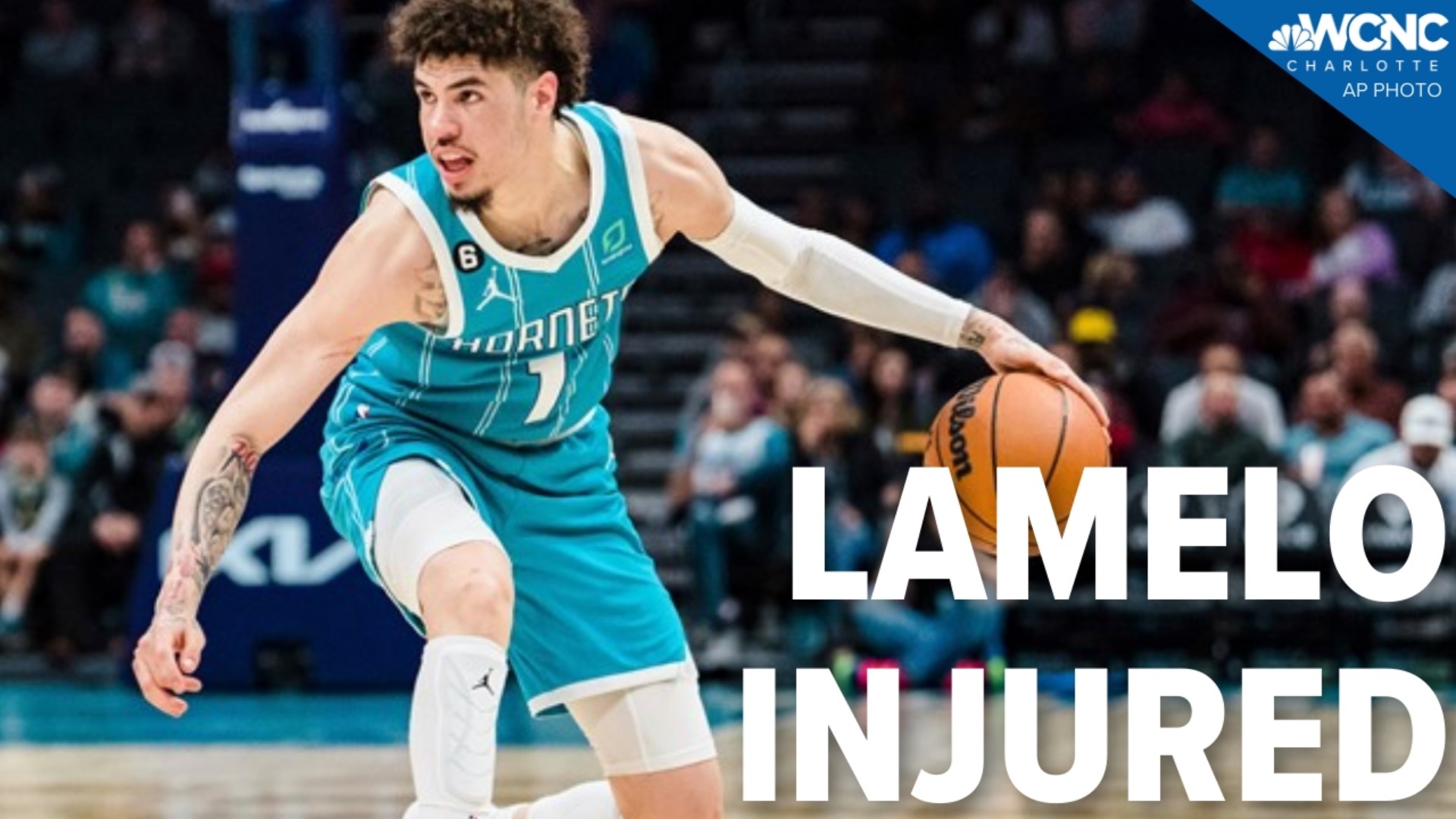 Terry Rozier scored 22 points as the Charlotte Hornets eased past the Detroit Pistons but LaMelo Ball suffered an injury for the fourth time this season.