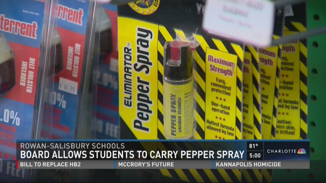 Board allows students to carry pepper spray