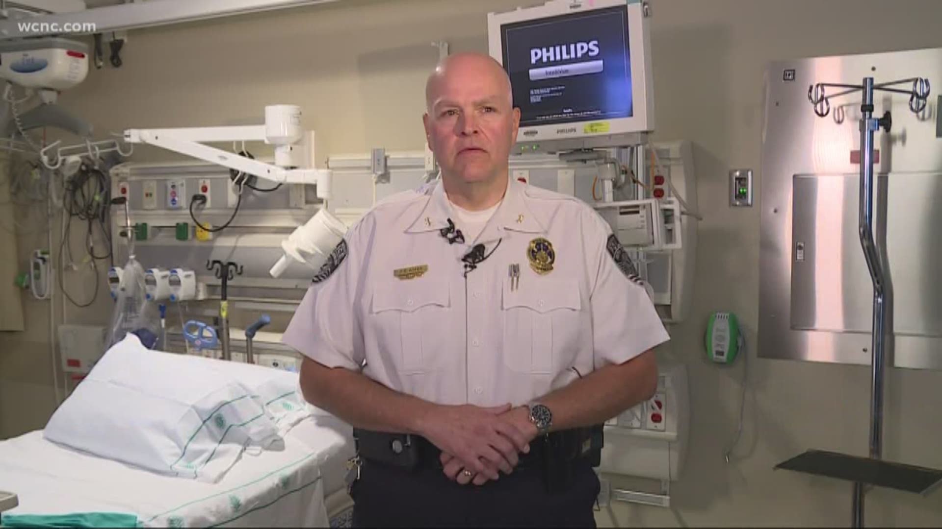Just three weeks after suffering a massive stroke the Mount Holly Police Chief is back on the job.