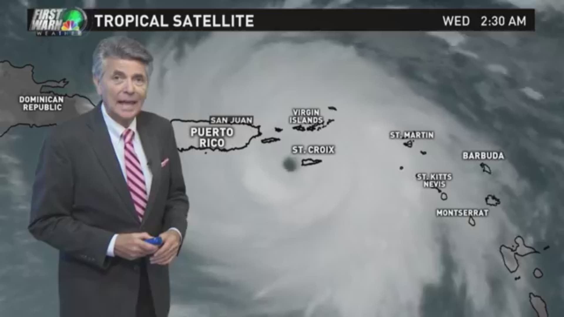 First Warn Storm Team forecaster Larry Sprinkle has the latest on Hurricane Maria after the storm made landfall in Puerto Rico.