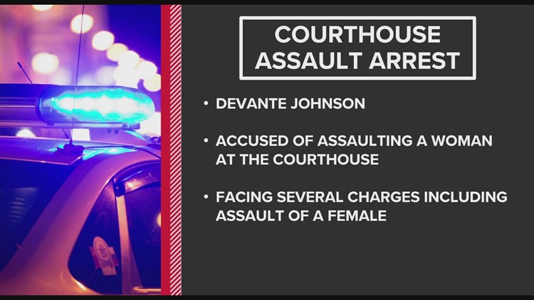 Man accused of courthouse assault arrested