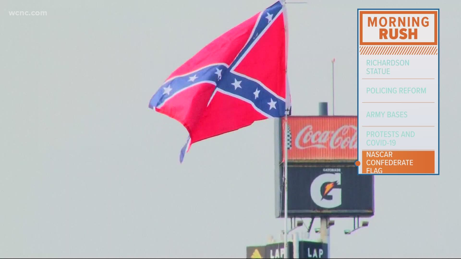 NASCAR announced it will ban the Confederate flag from all of its events moving forward after Bubba Wallace called for it to be banned.