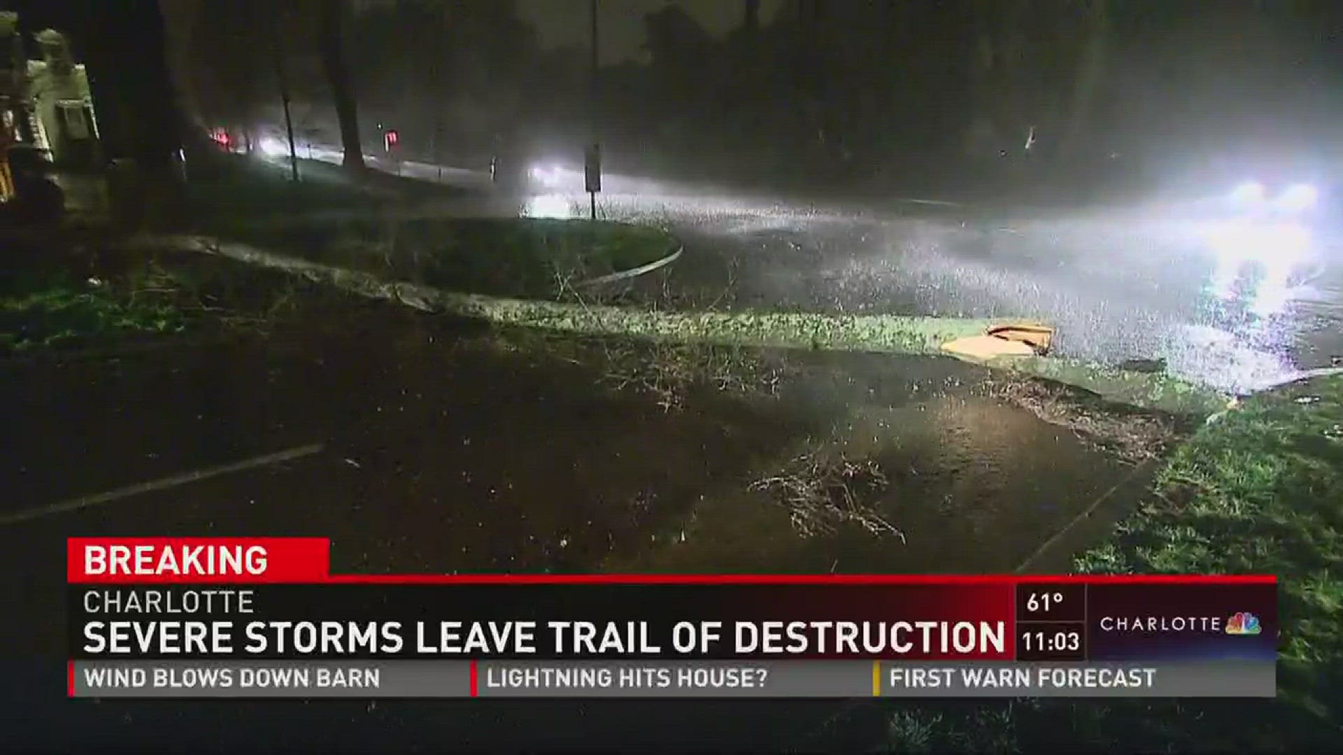 Severe storms down trees, structures across Charlotte | wcnc.com