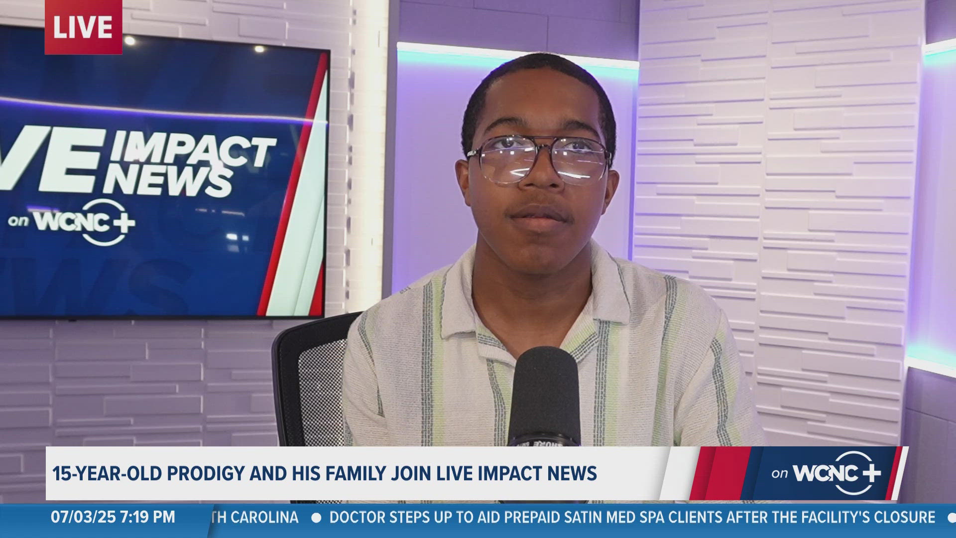 Josiah Matthews is one of the youngest people ever enrolled at the school.
