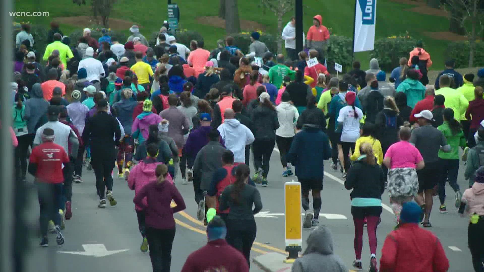 Thousands of runners will pack uptown for the annual Novant Health Charlotte Marathon. It was virtual last year due to COVID-19 concerns.