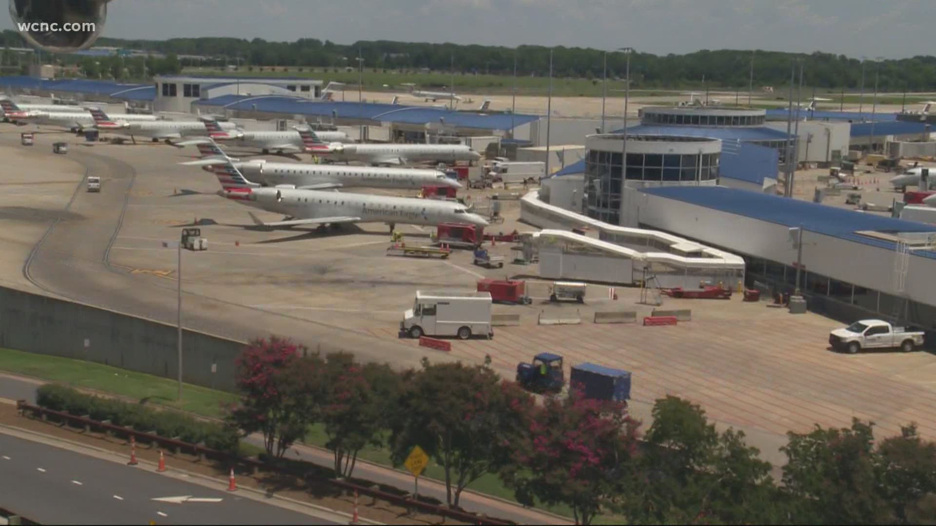 Traffic at the Charlotte Airport has been the busiest it's ever been since the pandemic began.