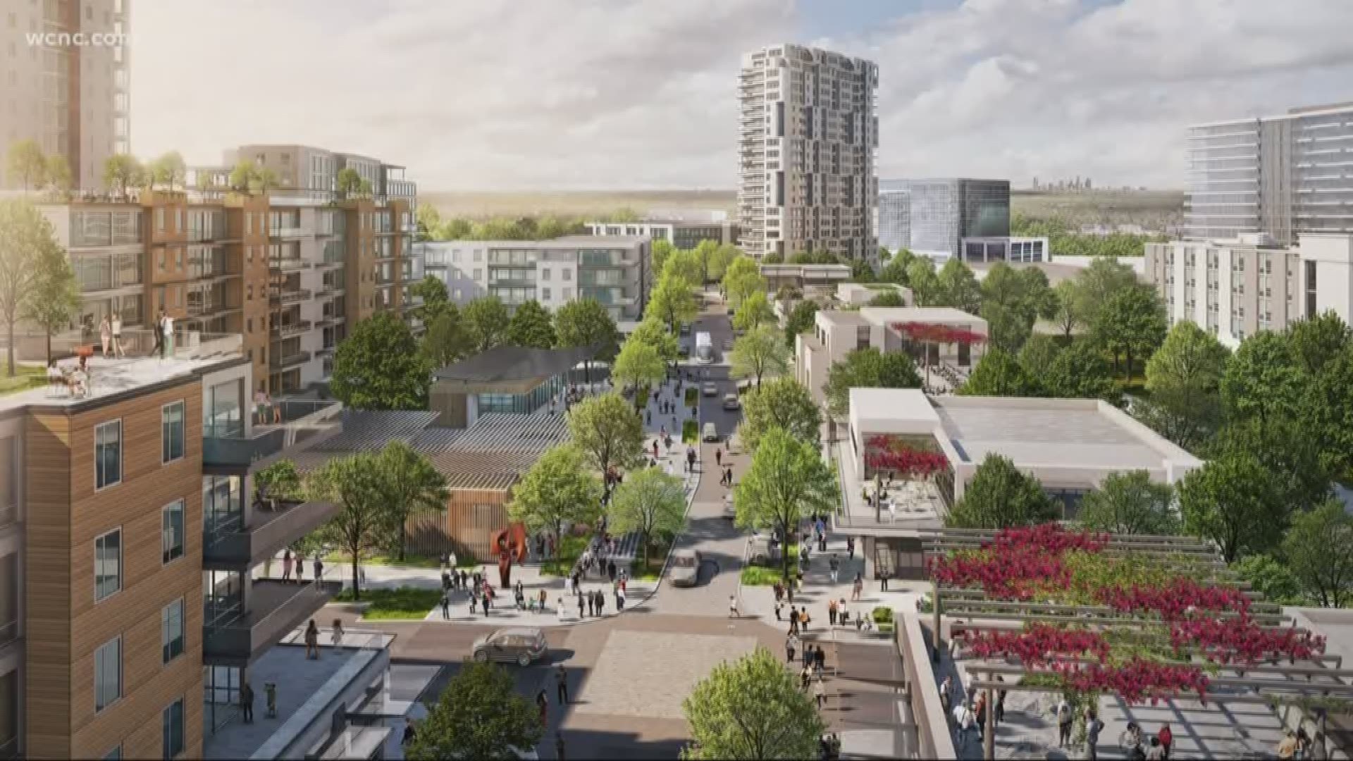 Renderings show the face-lift planned for the area.
The plan would be to add shops, restaurants, businesses and thousands of new apartments.