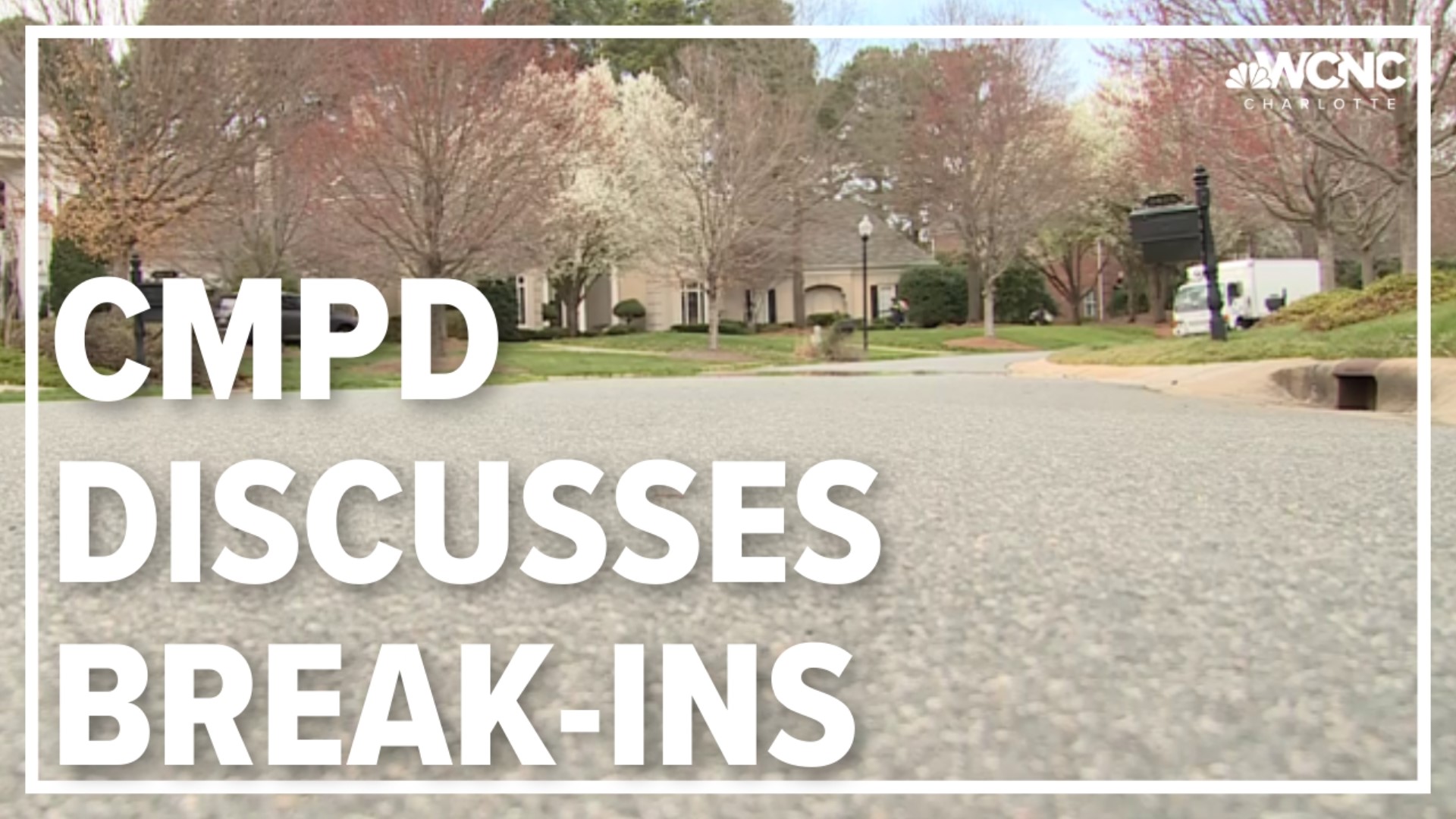 CMPD says groups of criminals could be behind a slew of recent break-ins.