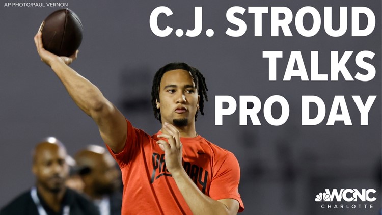 C.J. Stroud talks Pro Day, potential of being drafted by Carolina Panthers